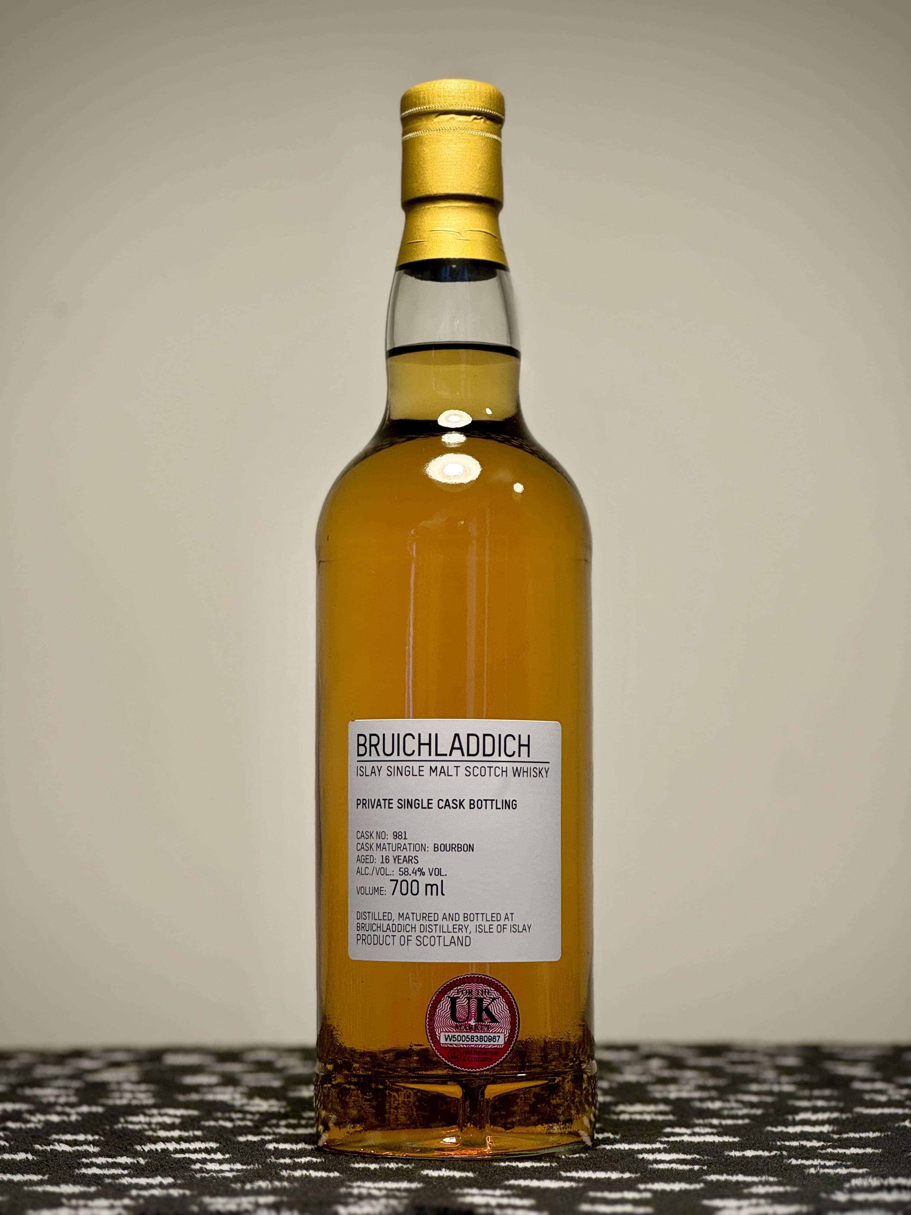 Bruichladdich 16yr 2006
58.4%