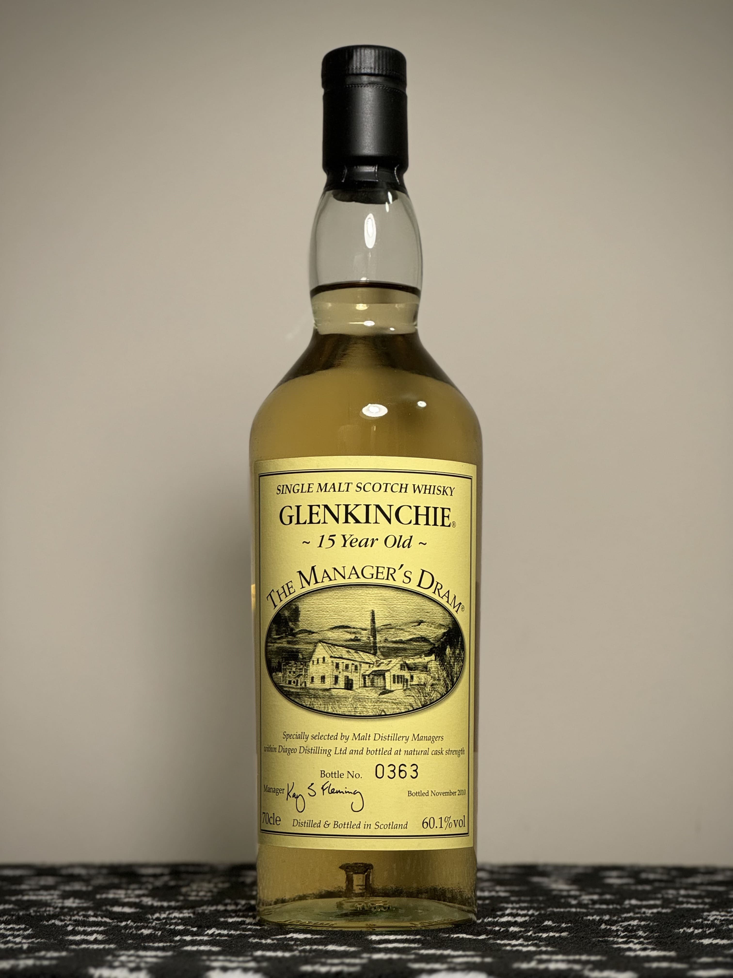 Glenkinchie 15yr “The Manager's Dram”
60.1%