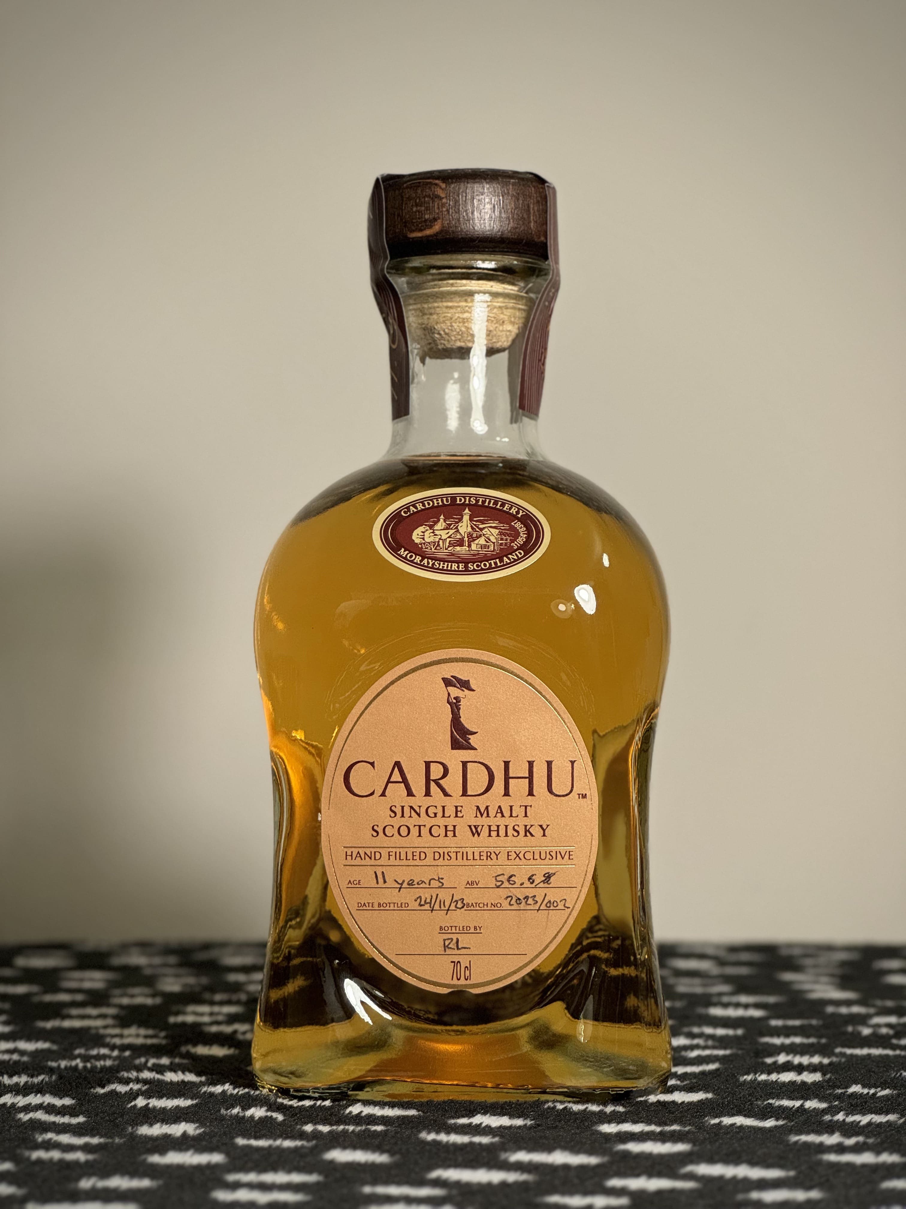 Cardhu 11yr 56.6% distillery
hand-fill